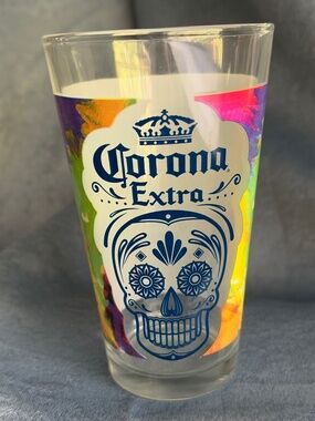 Corona Extra Sugar Skull Glass